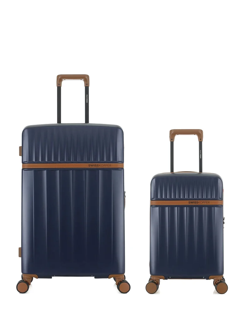 Lot de 2 Valises Rigides Grand Format et Cabine XS ZERMATT