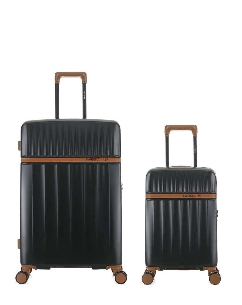 Lot de 2 Valises Rigides Grand Format et Cabine XS ZERMATT