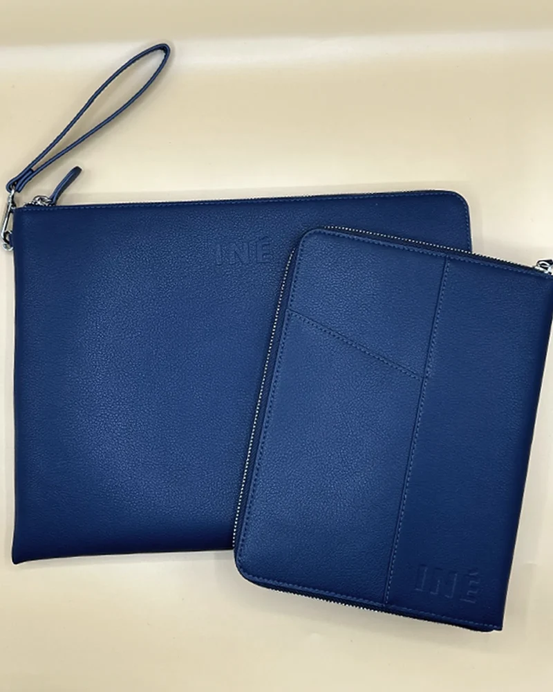Porte notes cuir recyclé Iné Companion à personnaliser