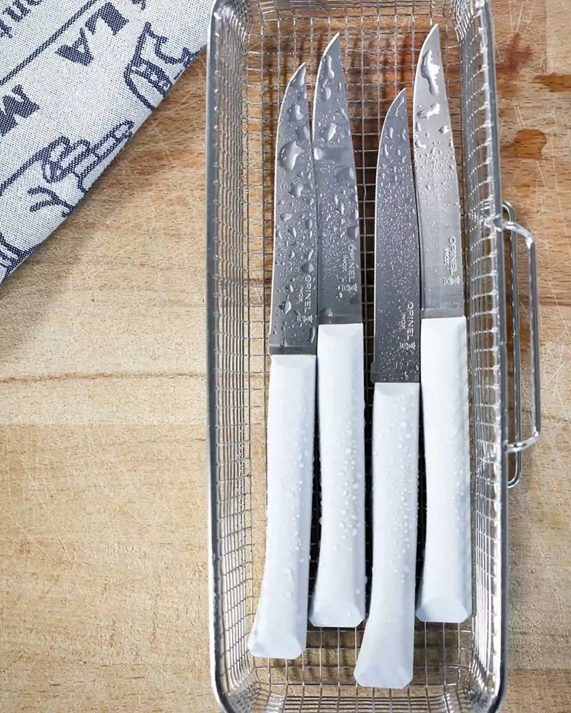Coffret de 4 couteaux de table acier inox Opinel à personnaliser