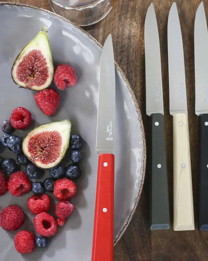 Coffret de 4 couteaux de table acier inox Opinel N°125 à personnaliser