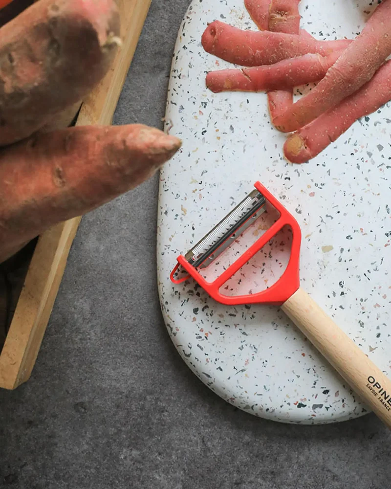 Eplucheur inox éco-responsable Opinel T-Duo à personnaliser