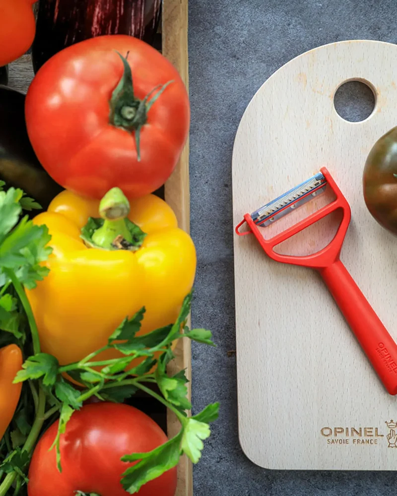 Eplucheur T-Duo acier inox Opinel à personnaliser