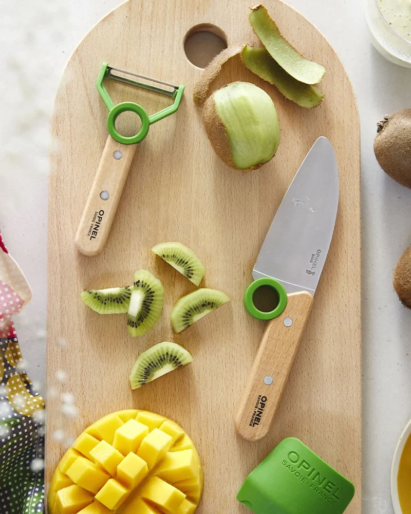 Coffret cuisine enfant acier inox Opinel Le Petit Chef à personnaliser