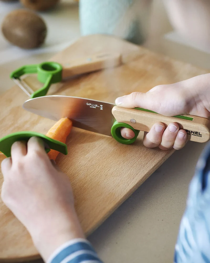 Coffret cuisine enfant acier inox Opinel Le Petit Chef à personnaliser