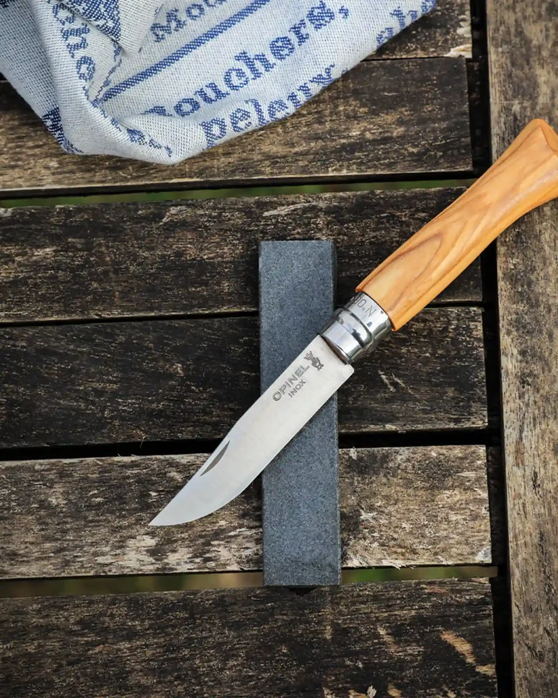 Pierre à aiguiser naturelle Opinel 10 cm à personnaliser