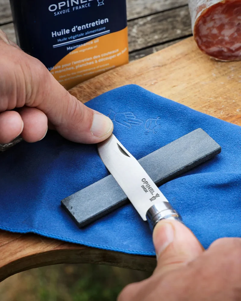 Pierre à aiguiser naturelle Opinel 10 cm à personnaliser
