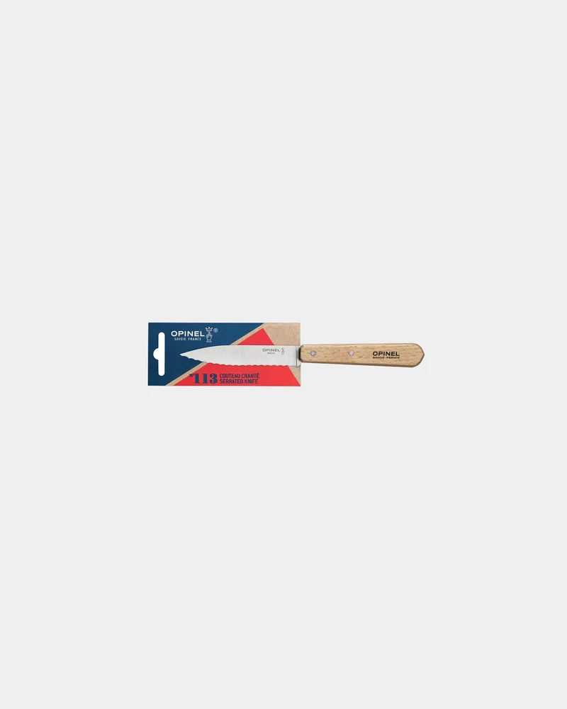 Couteau inox éco-responsable Opinel Cranté N°113 à personnaliser