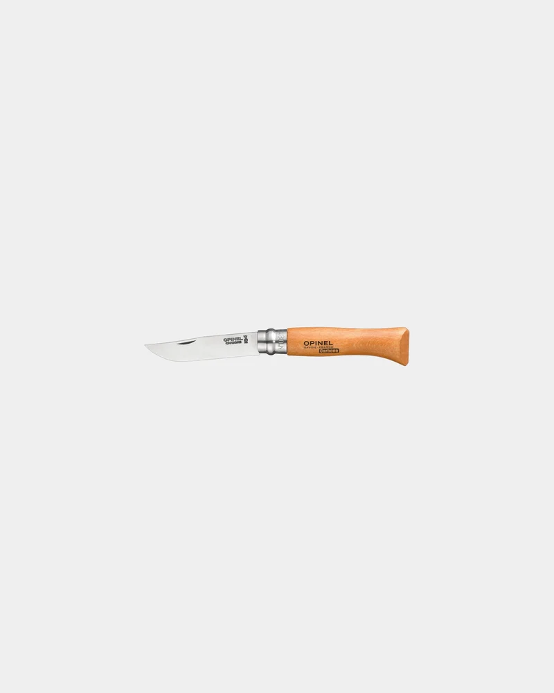 Couteau acier au carbone Opinel N°08 Carbone à personnaliser