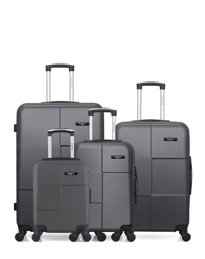Lot de 4 Valises Rigides Grand Format, Taille Moyenne, Cabine et Cabine XXS MIAMI