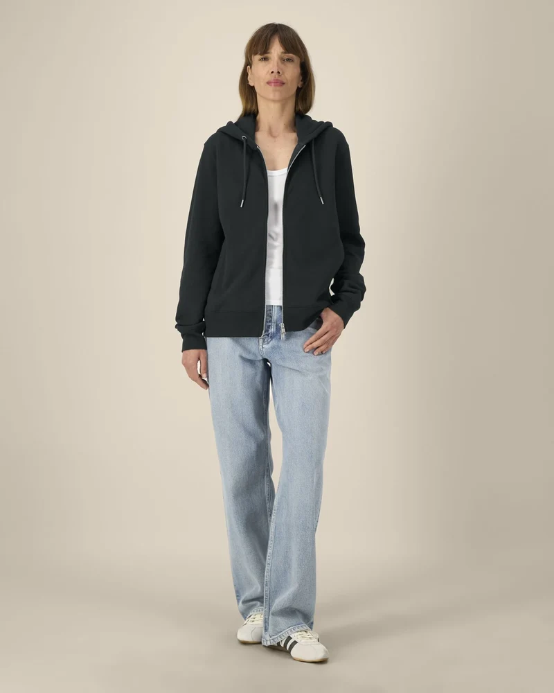 Sweat à capuche zippé coton bio Stanley/Stella Astor à personnaliser