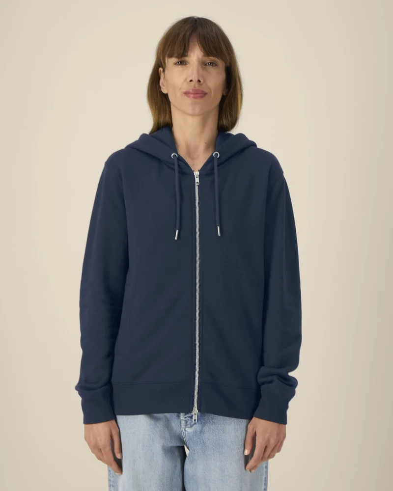 Sweat à capuche zippé coton bio Stanley/Stella Astor à personnaliser