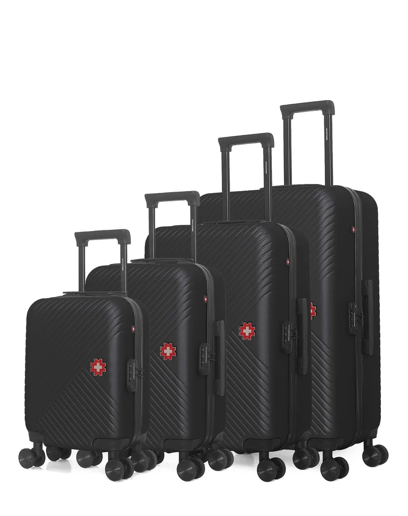 Set de 4 valises rigides grand format, moyenne, cabine et cabine XXS SPIEZ-M
