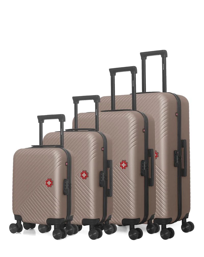 Set de 4 valises rigides grand format, moyenne, cabine et cabine XXS SPIEZ-M