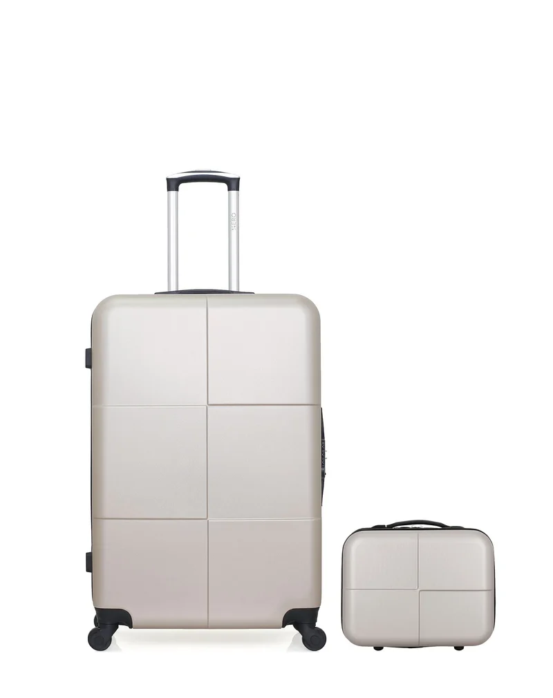 Lot de 2 Valises Rigides Grand Format et Vanity CORONADO