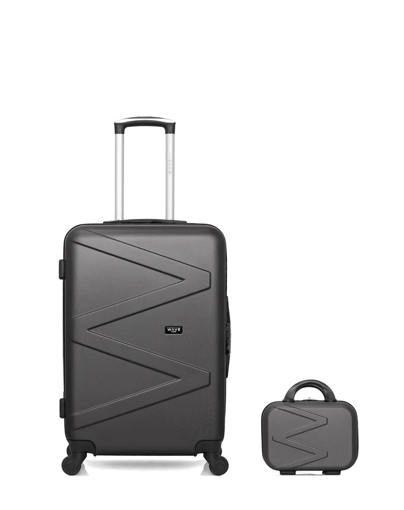 Lot de 2 Valises Rigides Taille Moyenne et Vanity AMAZONE