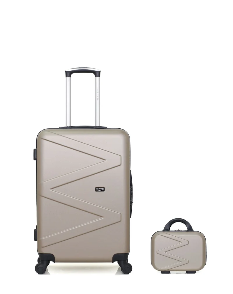 Lot de 2 Valises Rigides Taille Moyenne et Vanity AMAZONE