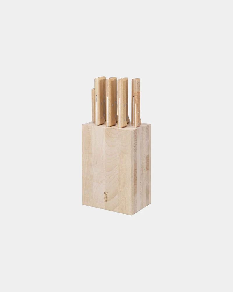 Bloc de rangement hêtre Opinel 9 couteaux à personnaliser