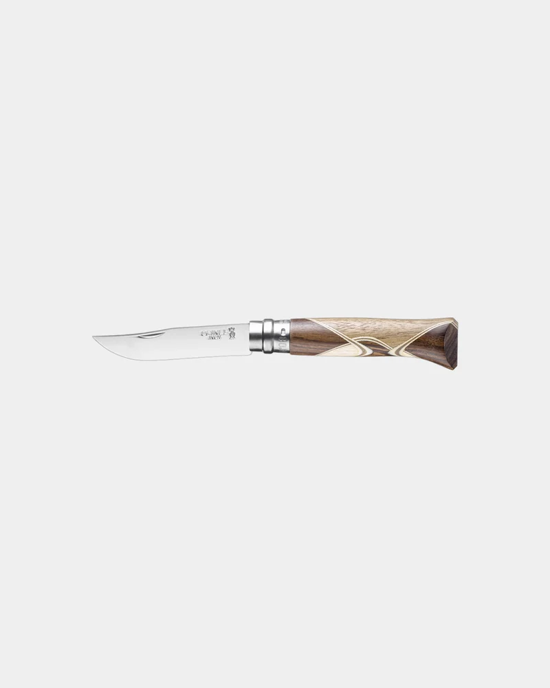 Couteau acier inoxydable Opinel N°08 Chaperon à personnaliser