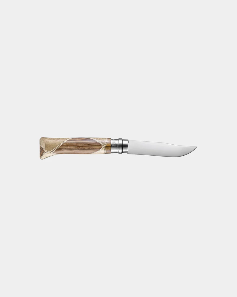 Couteau acier inoxydable Opinel N°08 Chaperon à personnaliser