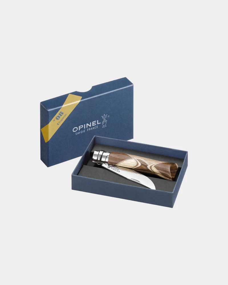 Couteau acier inoxydable Opinel N°08 Chaperon à personnaliser