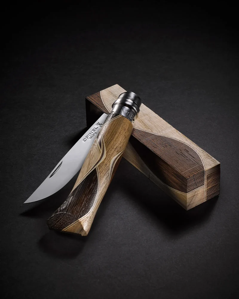Couteau acier inoxydable Opinel N°08 Chaperon à personnaliser