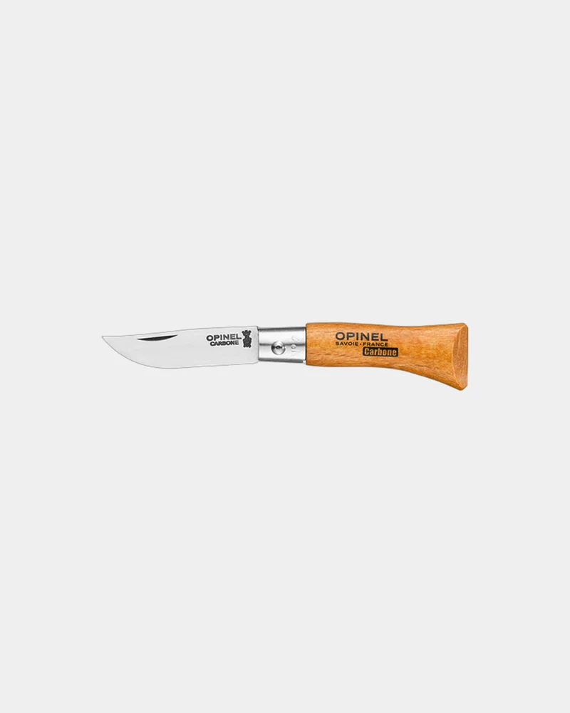 Couteau acier au carbone Opinel N°02 Carbone à personnaliser