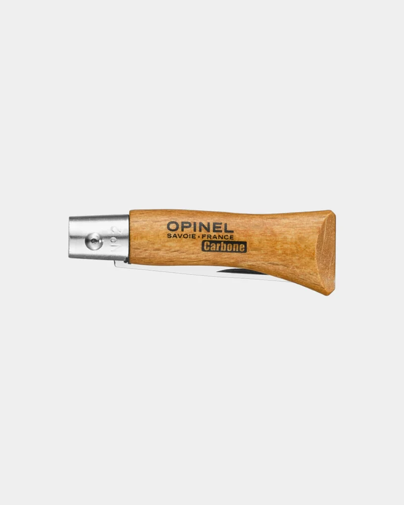 Couteau acier au carbone Opinel N°02 Carbone à personnaliser