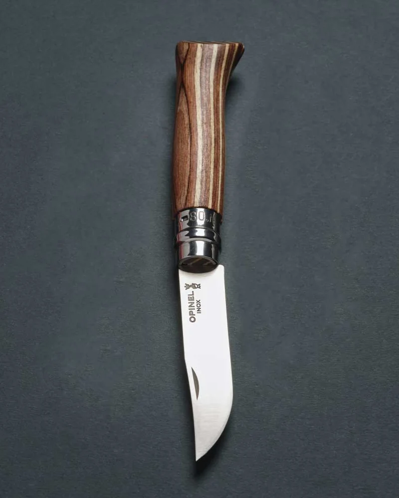 Couteau acier au carbone Opinel N°02 Carbone à personnaliser