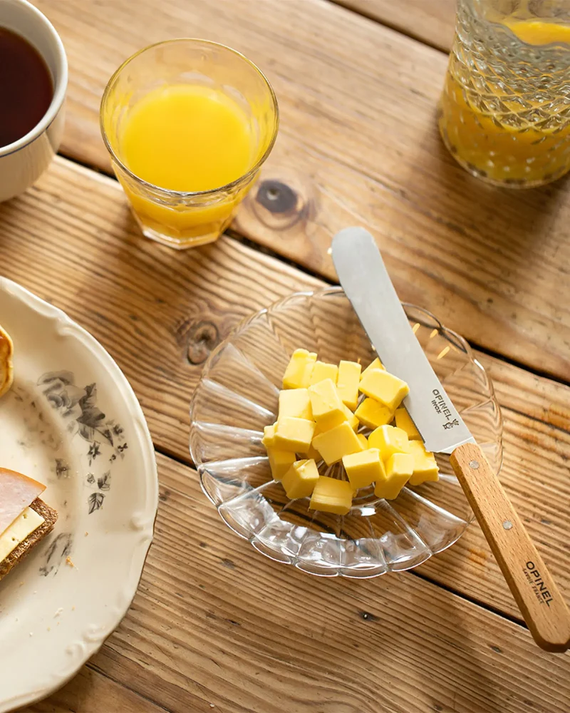 Couteau Petit-déjeuner Hêtre acier inoxydable Opinel à personnaliser