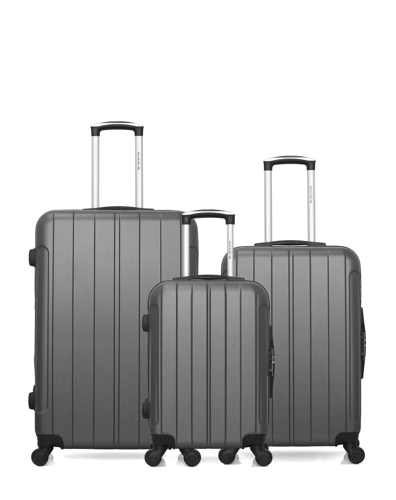 Lot de 3 Valises Rigides Grand Format, Taille Moyenne et Cabine NAPOLI