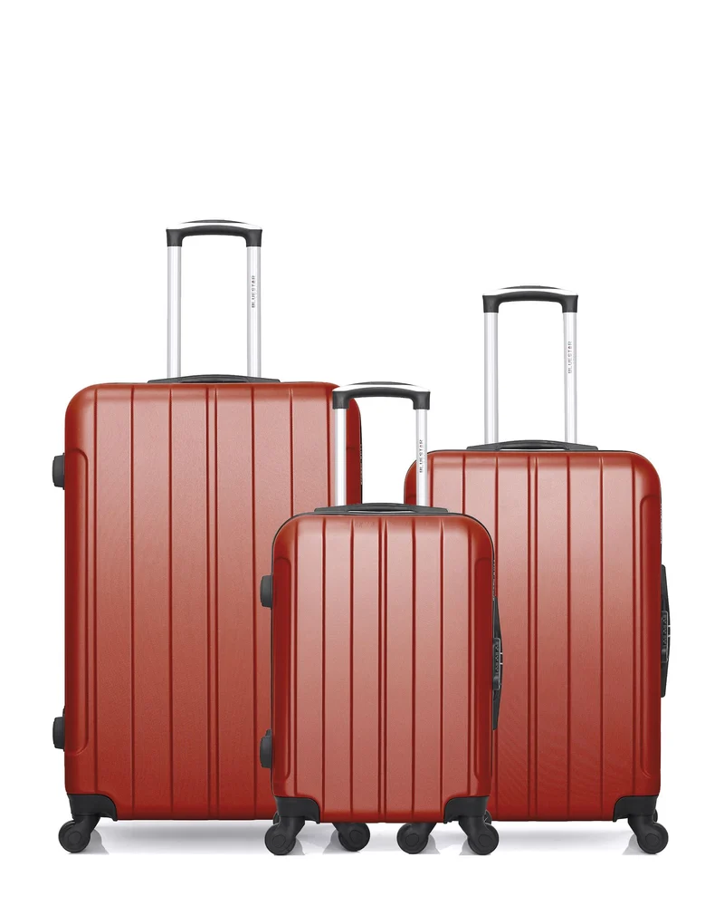 Lot de 3 Valises Rigides Grand Format, Taille Moyenne et Cabine NAPOLI