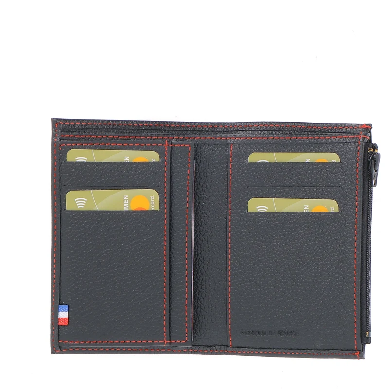 Portefeuille Compact - Noir