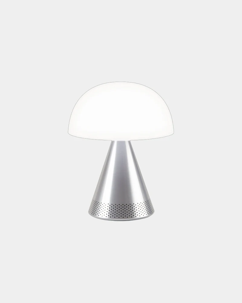 Lampe LED portable aluminium Lexon Mina L Audio à personnaliser