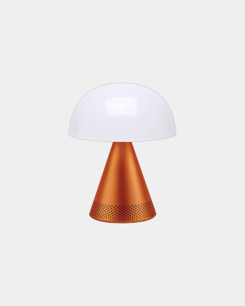 Lampe LED portable aluminium Lexon Mina L Audio à personnaliser