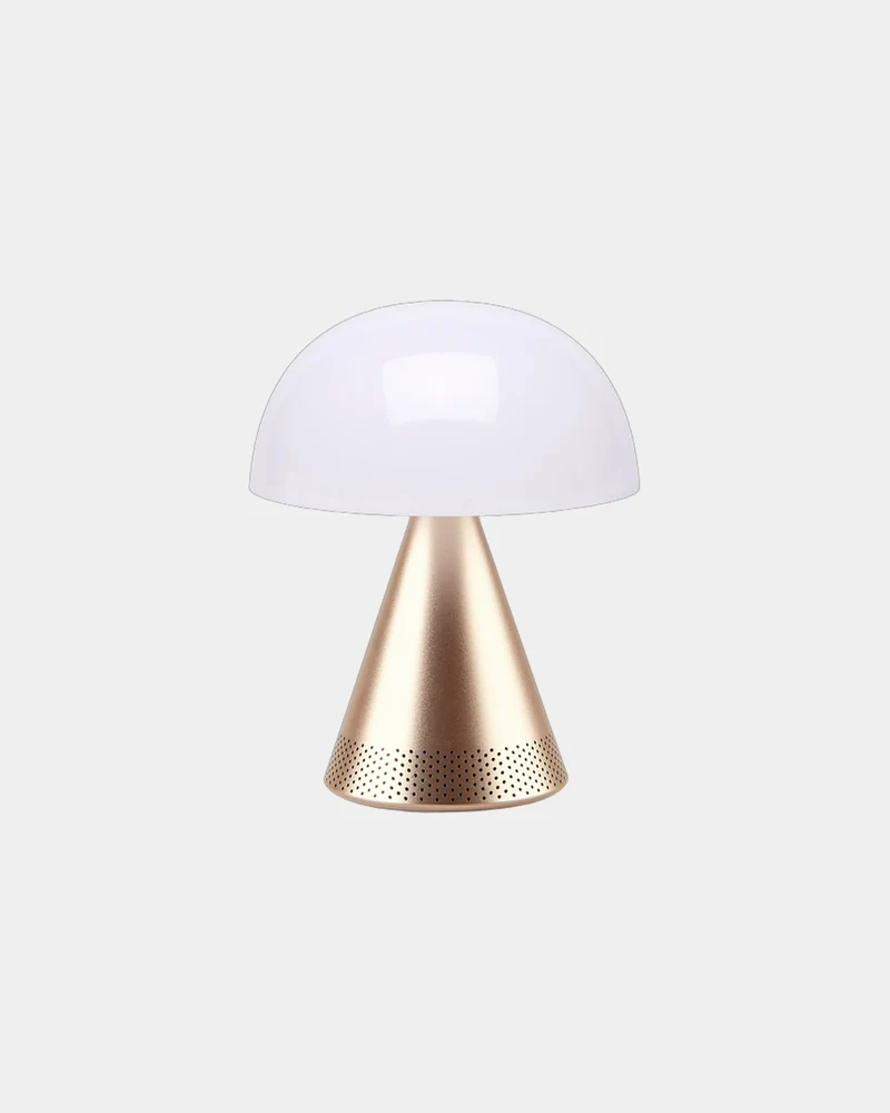 Lampe LED portable aluminium Lexon Mina L Audio à personnaliser