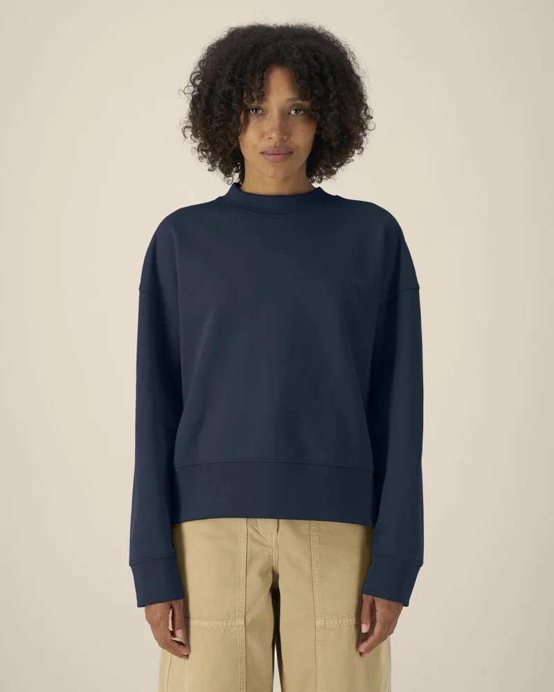 Sweat-shirt col rond coton recyclé Stanley/Stella à personnaliser