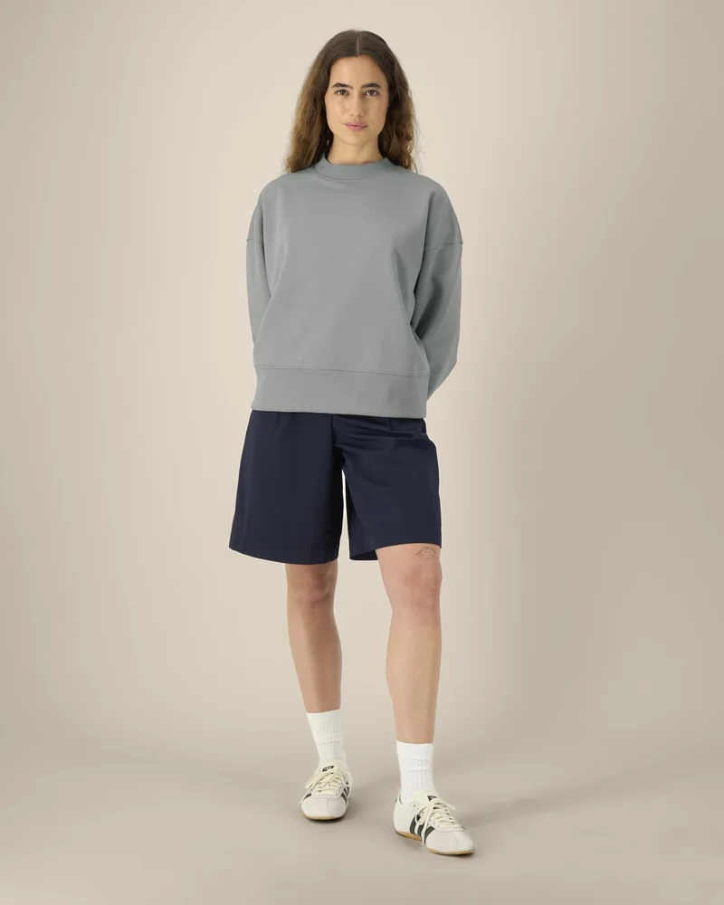 Sweat-shirt col rond coton recyclé Stanley/Stella à personnaliser