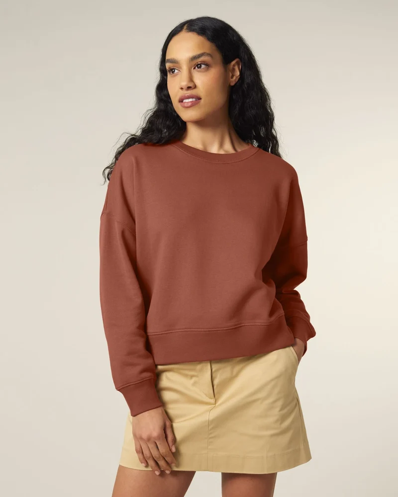 Sweat-shirt femme coton bio Stanley/Stella Alma à personnaliser