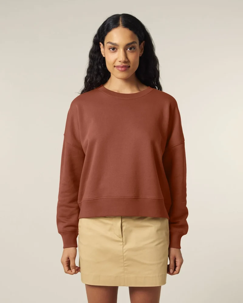 Sweat-shirt femme coton bio Stanley/Stella Alma à personnaliser