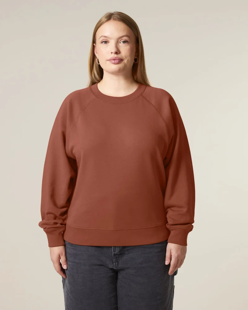Sweat à col rond coton bio Stanley/Stella Clara à personnaliser