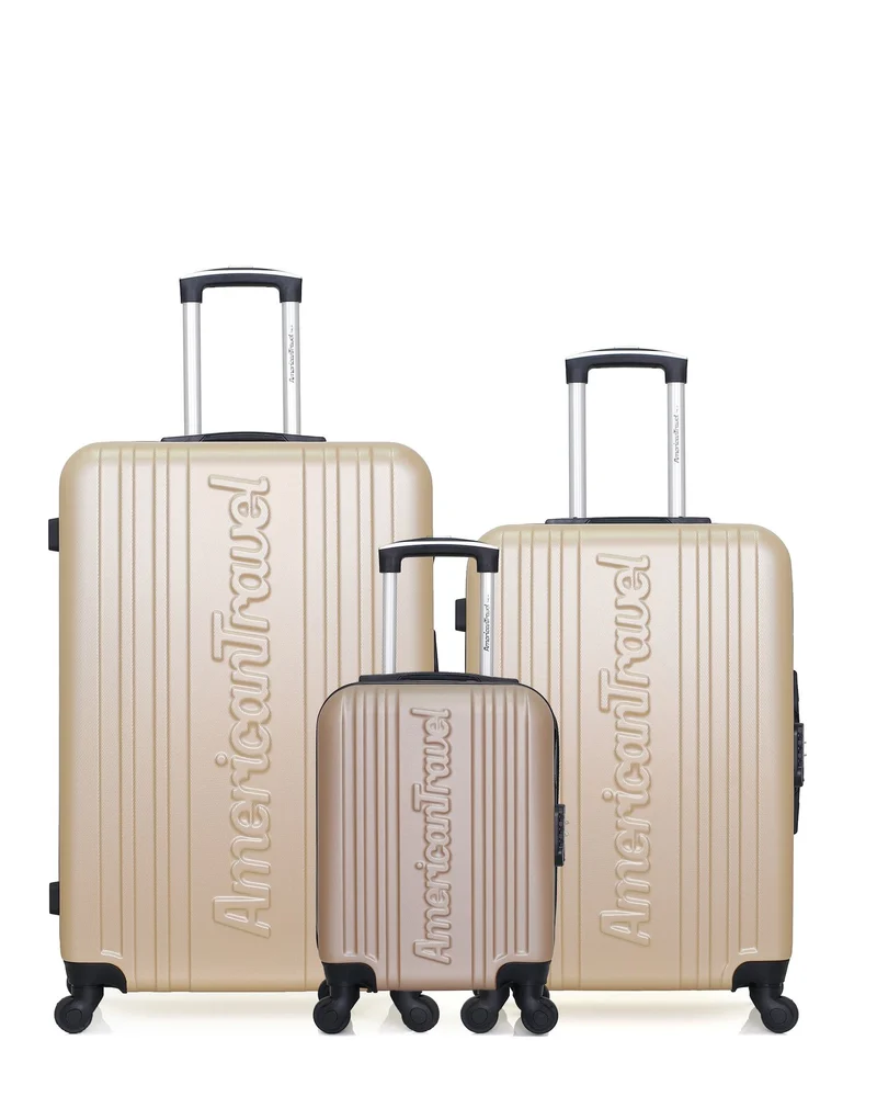 Lot de 3 Valises Rigides Grand Format, Moyenne et Cabine XXS SPRINGFIELD
