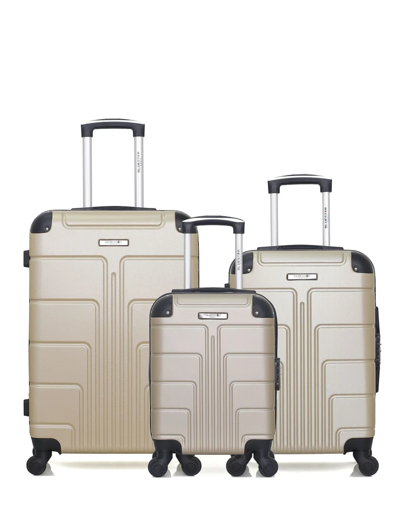 Lot de 3 Valises Rigides Taille Moyenne, Cabine et Cabine XXS OTTAWA