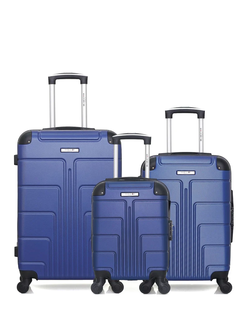 Lot de 3 Valises Rigides Taille Moyenne, Cabine et Cabine XXS OTTAWA