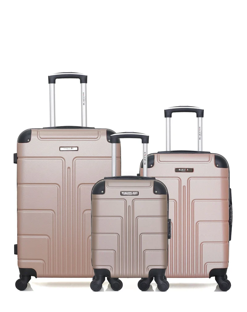 Lot de 3 Valises Rigides Taille Moyenne, Cabine et Cabine XXS OTTAWA