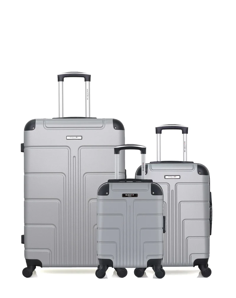 Lot de 3 Valises Rigides Grand Format, Cabine et Cabine XXS OTTAWA