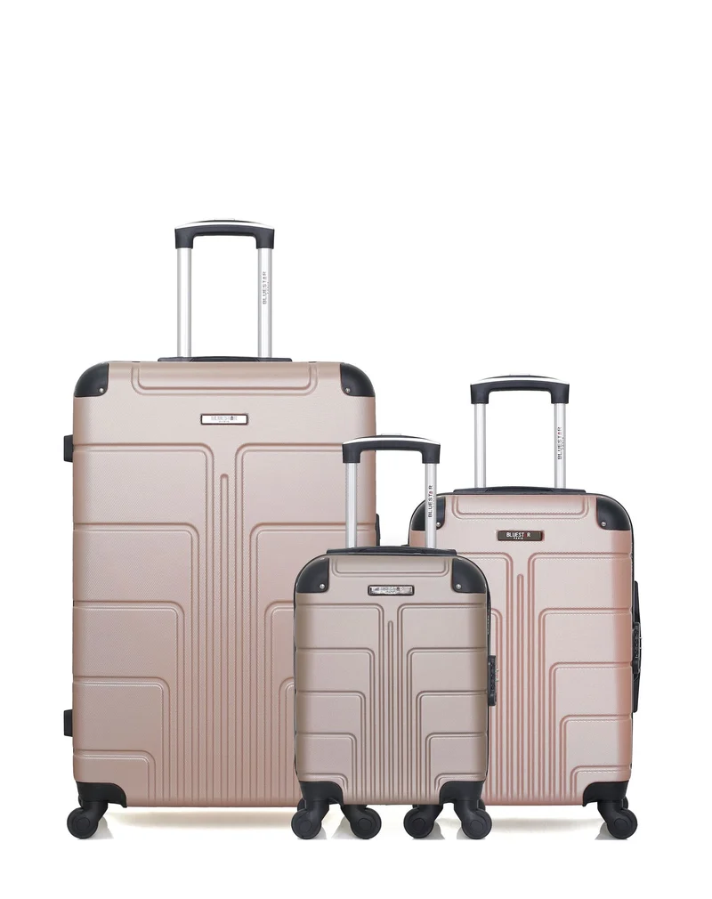 Lot de 3 Valises Rigides Grand Format, Cabine et Cabine XXS OTTAWA
