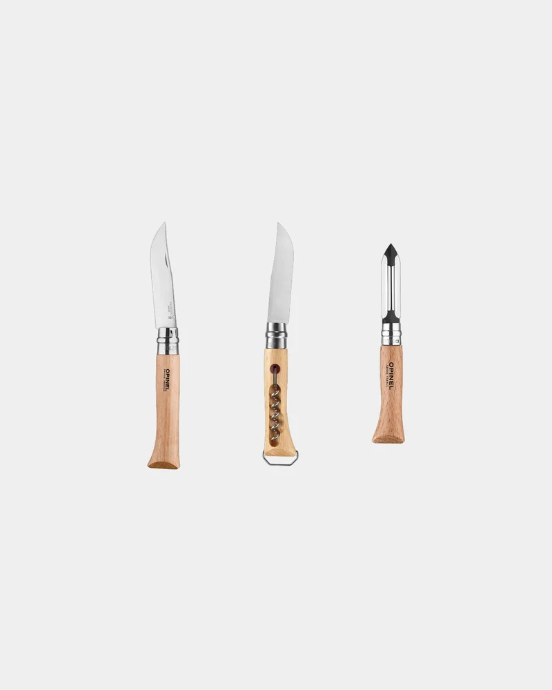 Kit Cuisine Nomade acier inoxydable Opinel à personnaliser