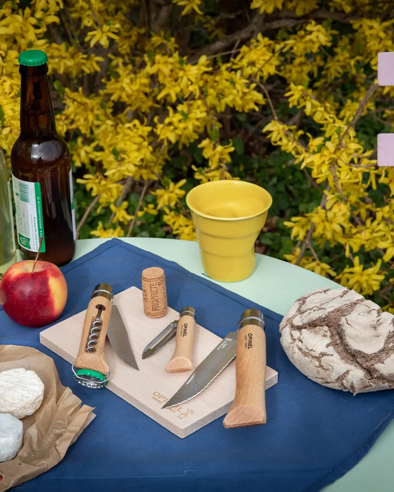 Kit Cuisine Nomade acier inoxydable Opinel à personnaliser