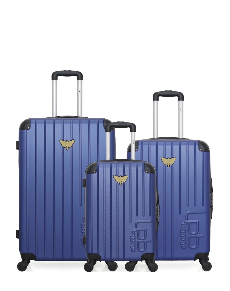 Lot de 3 Valises Rigides Grand Format, Moyenne et Cabine MARIANNE